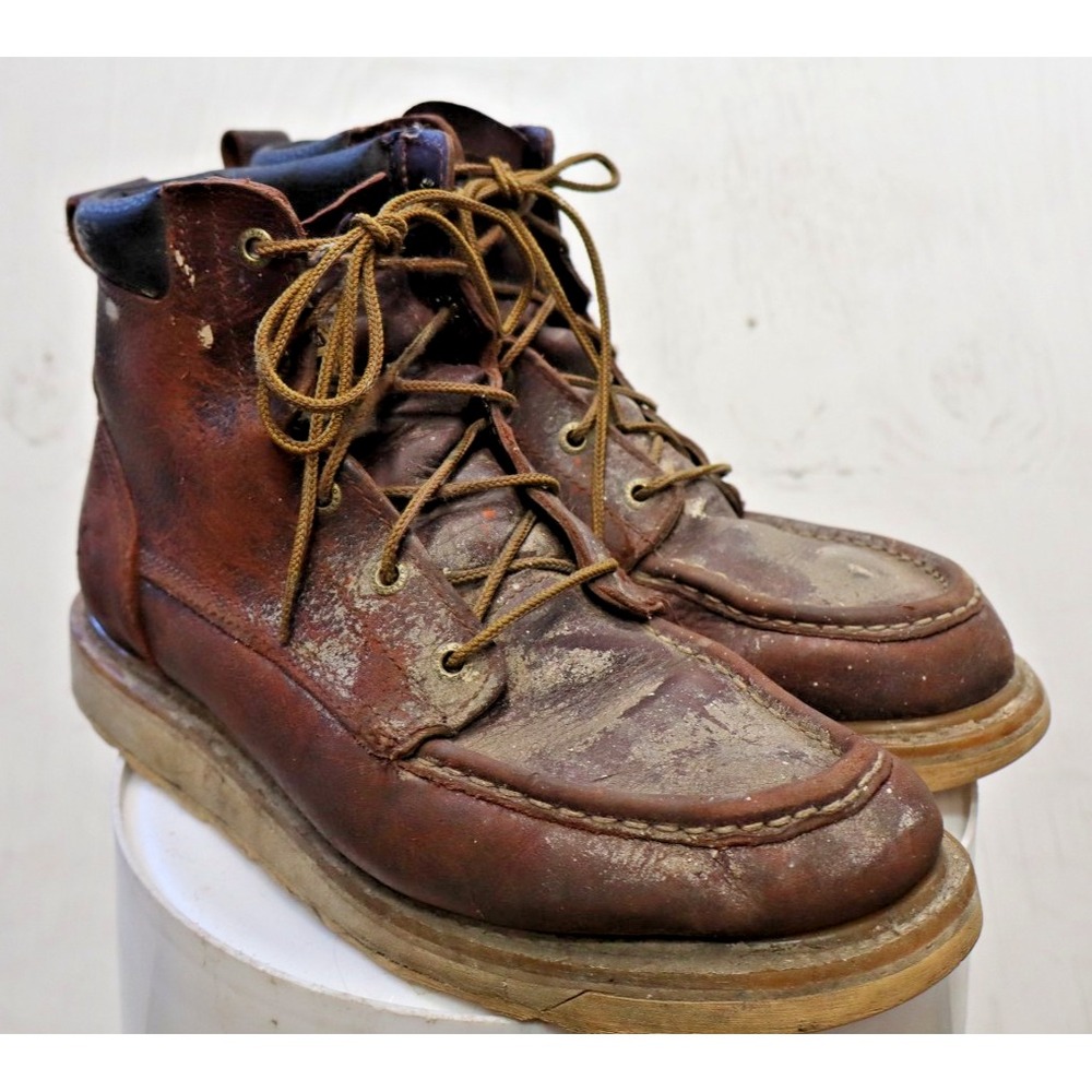 Irish Setter Red Wing 83605 Boot 6" Mens Size 10 2E Soft Toe Leather -DISTRESSED
